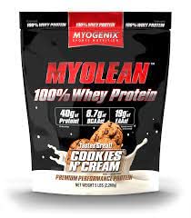 Myogenix Myolean - 100% Whey Protein Powder for Muscle Growth | Premium Low Carb Low Sugar Protein Shake Mix | Cookies & Cream Flavor | 5 lbs Bag | Post-Workout Recovery & Healthy Lifestyle