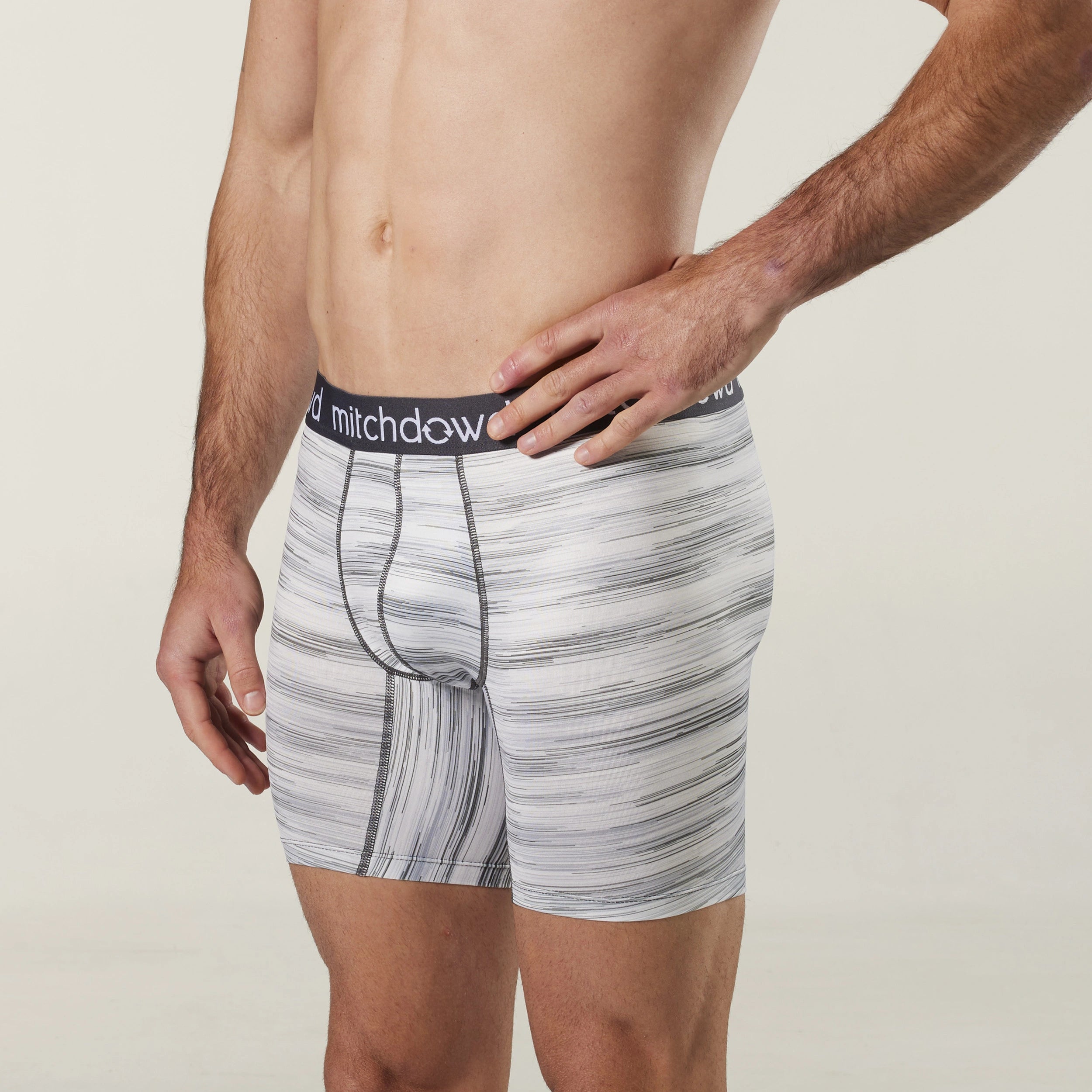 Men's Eco-Friendly Micro Recycled Repreve® Comfort Trunk 3-Pack (Black & White) - Soft Breathable Underwear for Everyday Wear & Travel