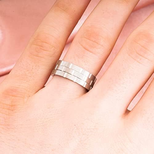 925 Sterling Silver Wedding Ring Set for Couples - Matching His & Hers Bands with Cubic Zirconia | Personalized Engraved Wedding Rings | Perfect for Anniversaries, Vows Renewal and Romantic Gifts