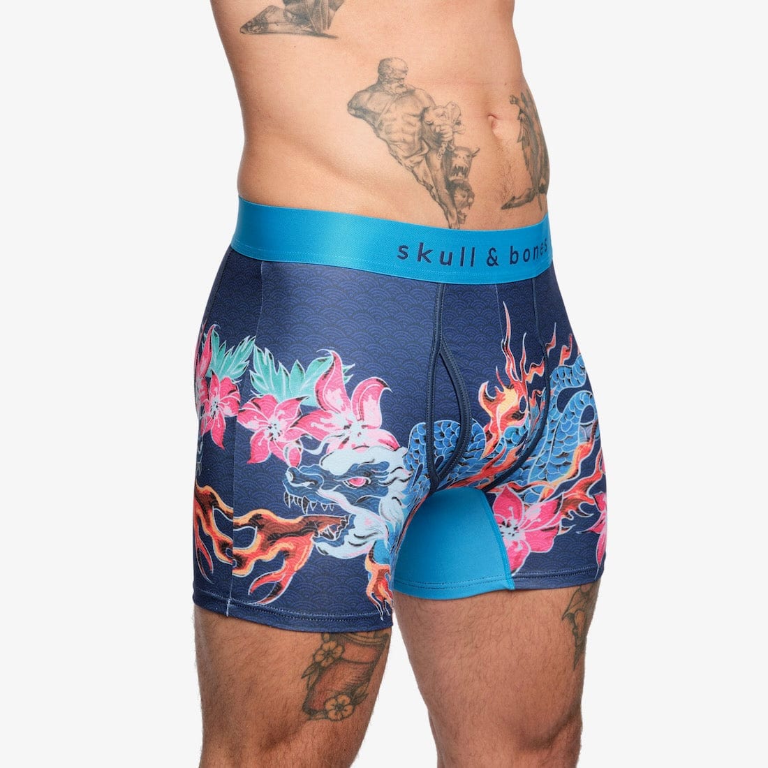 Fire Breathing Dragon Boxer Briefs for Men - Comfortable & Stylish Underwear - Perfect for Daily Wear, Gym & Cosplay