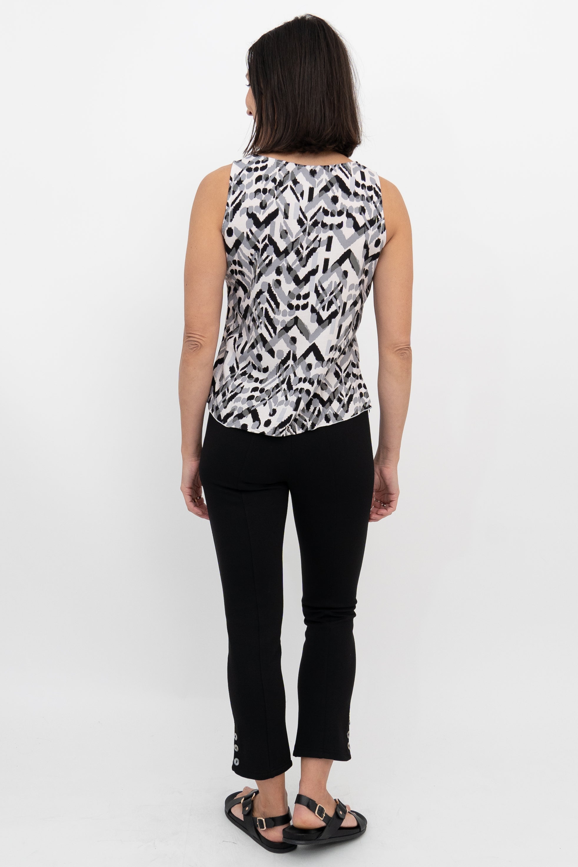 Black and White Graffiti Dee Tank Top - Trendy Graphic Tee for Streetwear & Urban Fashion | Perfect for Casual Outfits, Concerts, and Everyday Wear