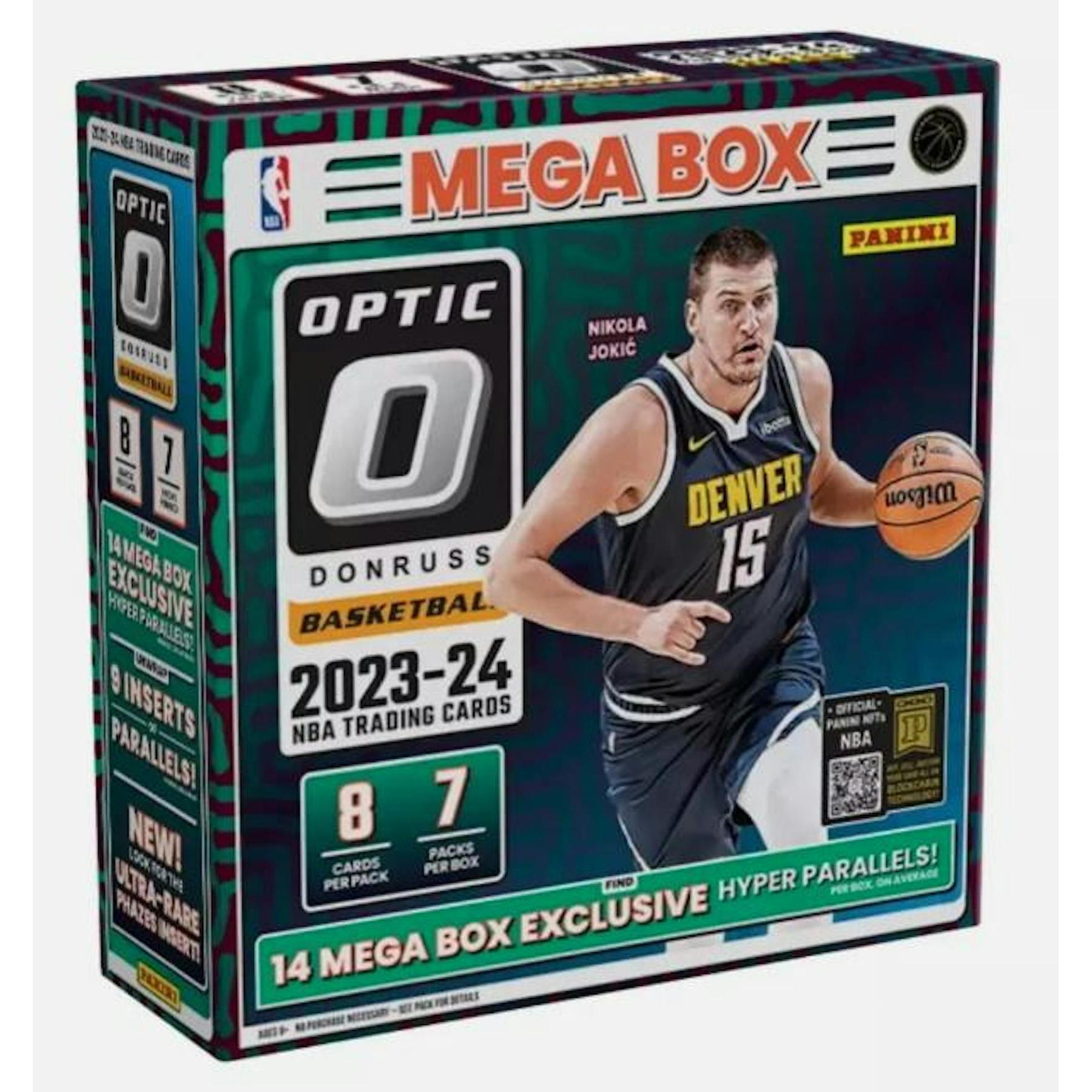 2023-24 Panini Donruss Optic Basketball Mega Box - Premium Trading Cards Collection for NBA Fans | Perfect for Collectors, Investments & Game Day Excitement