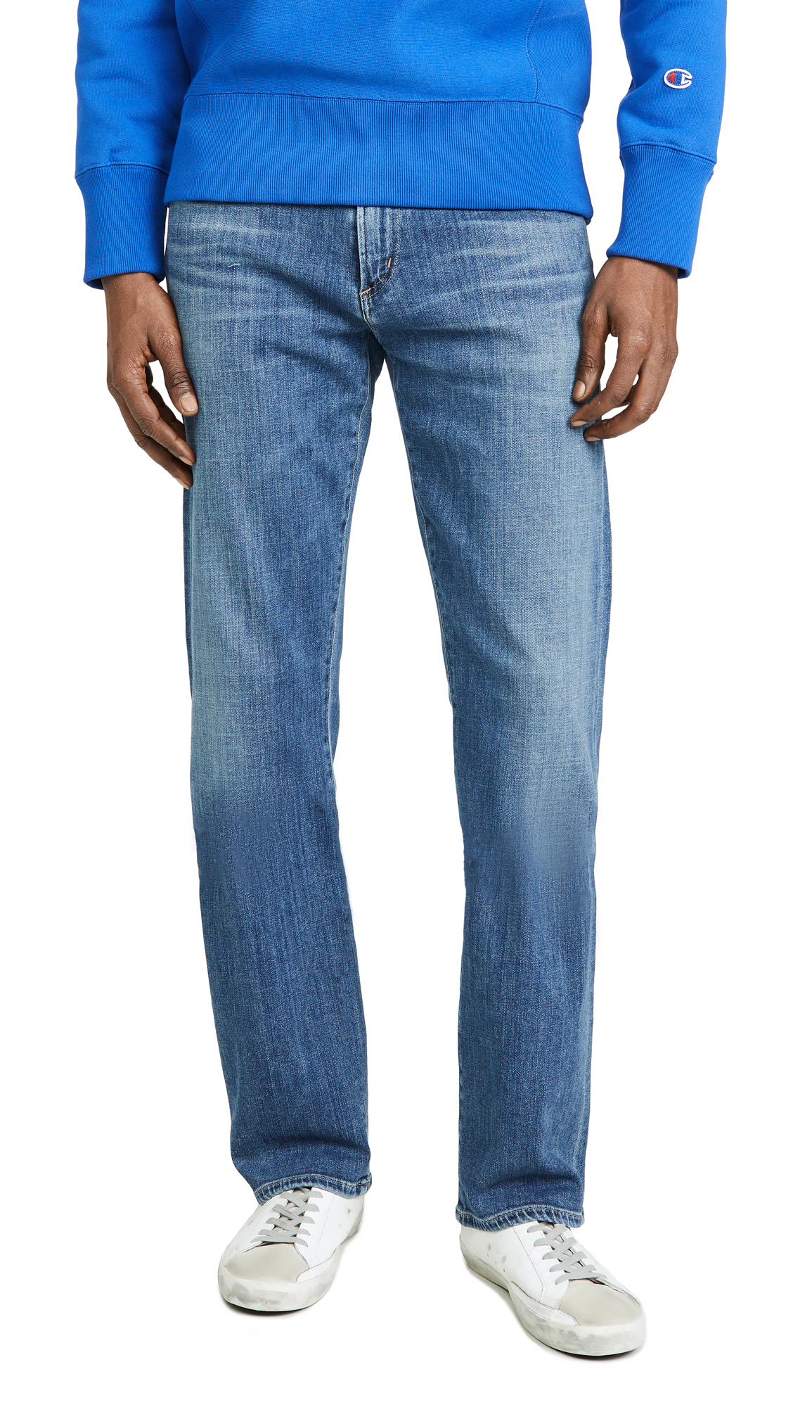 Citizens of Humanity Men's Sid Classic Straight Fit Jeans - Parker Wash Denim | Comfortable & Stylish for Casual Wear, Office & Night Out