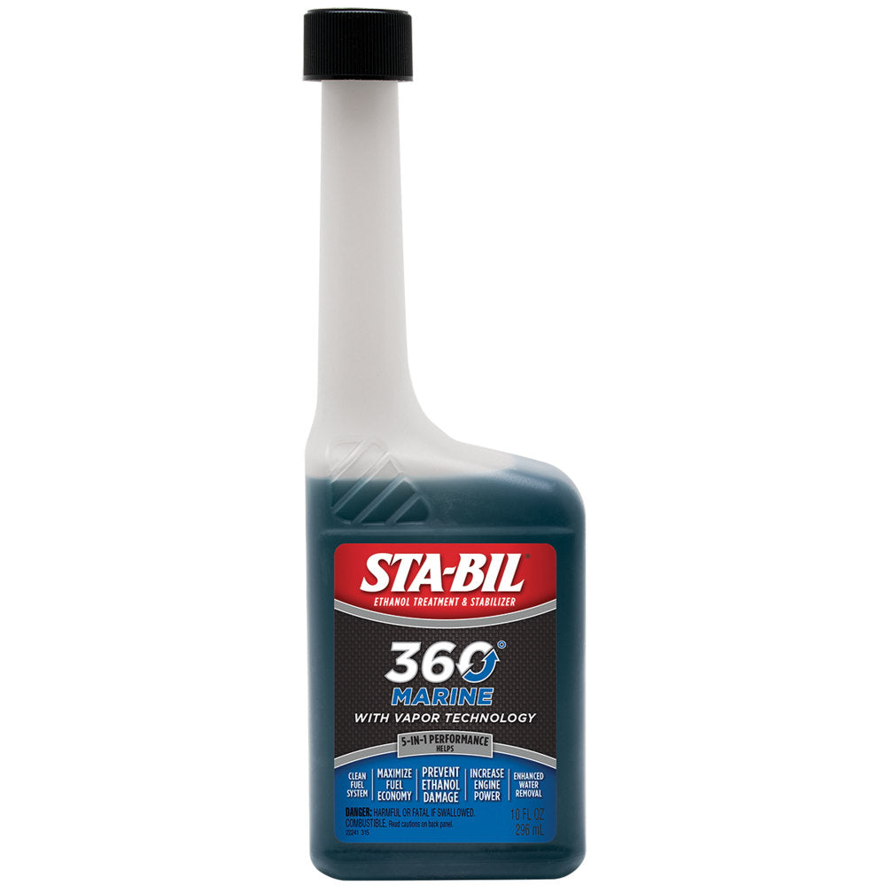 22241 10 Oz Marine Ethanol Treatment & Stabilizer - Fuel Additive for Boat, Motorcycle & Small Engine Protection - Prevent Corrosion & Fuel Breakdown in Storage