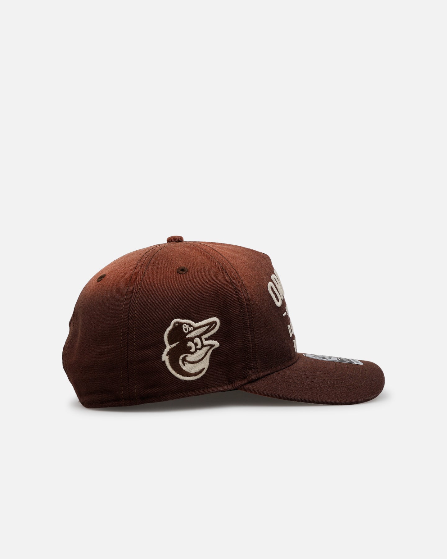 47 Brand Baltimore Orioles 'Dusted' 47 Hitch Snapback Brown Hat - Adjustable Baseball Cap for Men & Women - Perfect for Sports Games, Casual Outfits & Fan Collections