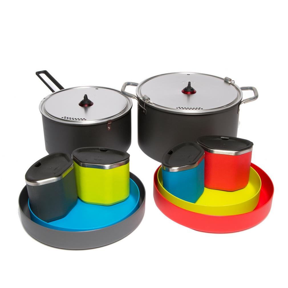 MSR Flex 4 Group Camping Cook Set - Lightweight Backpacking Cookware Kit for 4 People | Perfect for Hiking, Camping & Outdoor Adventures