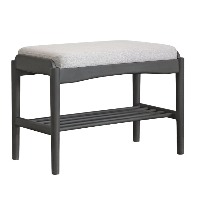 Solid Oak Wood Shoe Bench - Durable Entryway Shoe Storage & Seating for Home, Mudroom, or Bedroom - Perfect for Organizing Shoes & Putting On/Taking Off Footwear