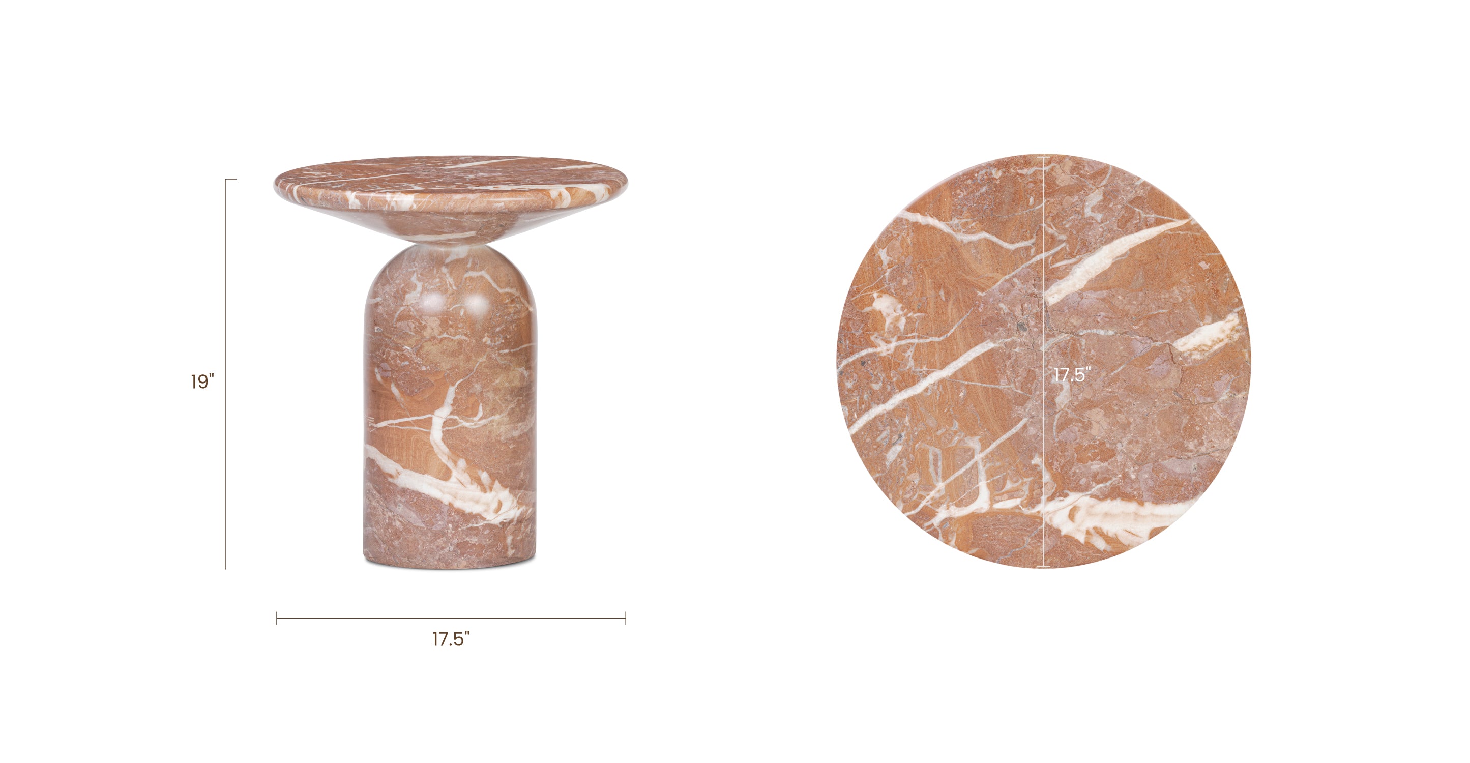 Wells End Table - Modern Side Table for Living Room, Bedroom & Office - Perfect for Lamps, Books & Decor