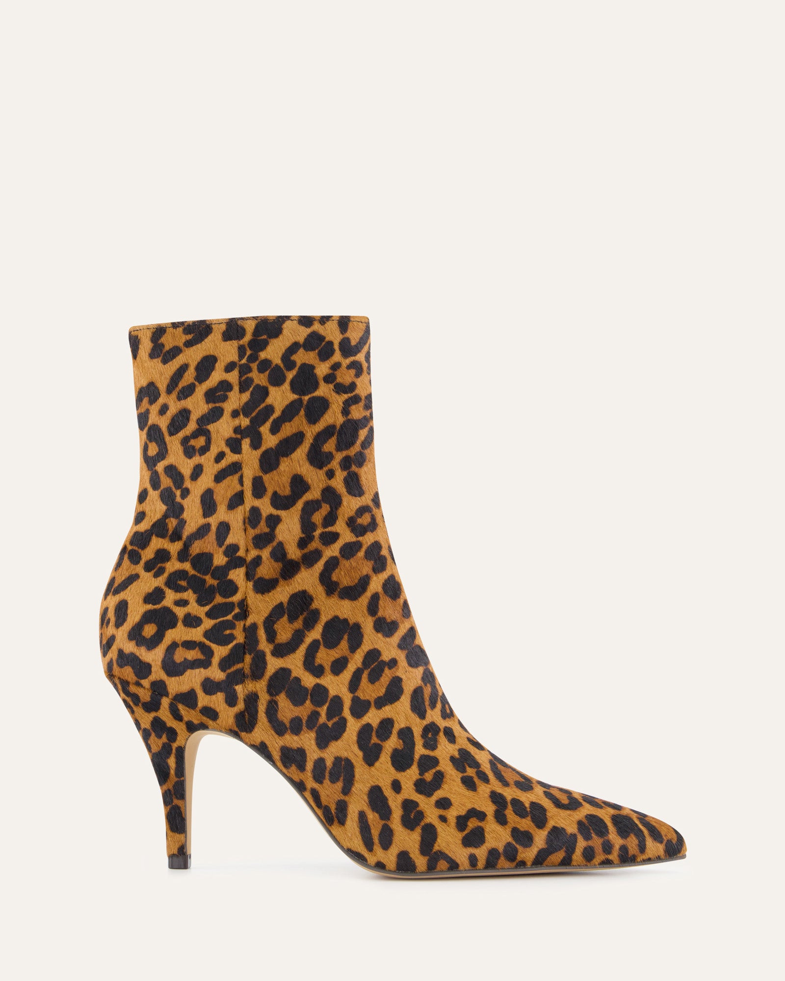 LOTTIE Women's High Ankle Boots - Leopard Print Leather Shoes for Fall/Winter Fashion, Comfortable & Stylish for Casual Outings, Parties and Office Wear