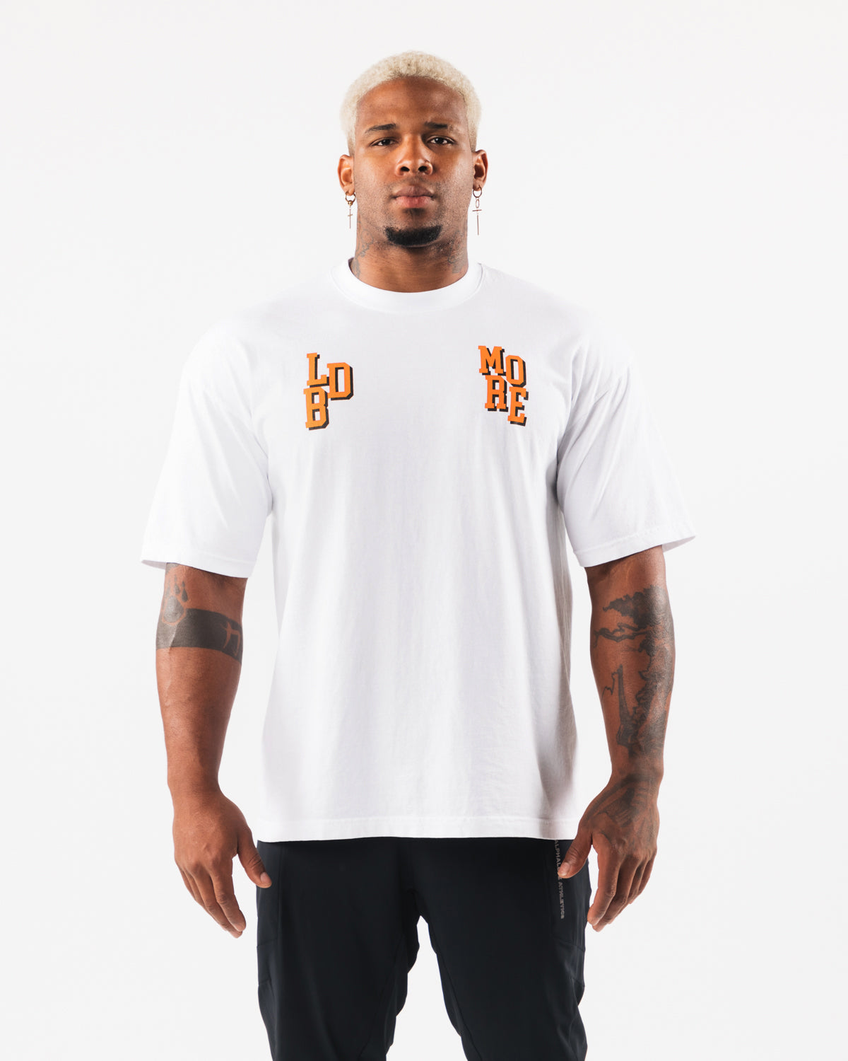 LDB More Letter Tee - Stylish White Graphic T-Shirt for Men & Women | Casual Wear, Street Fashion, Everyday Outfit