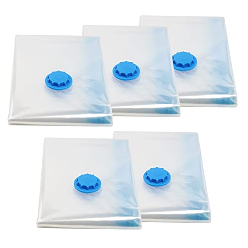 Transparent Vacuum Storage Bags for Clothes - 60x80cm Space Saving Compression Bags for Travel, Home Organization & Seasonal Storage | Airtight Seal & Durable Design
