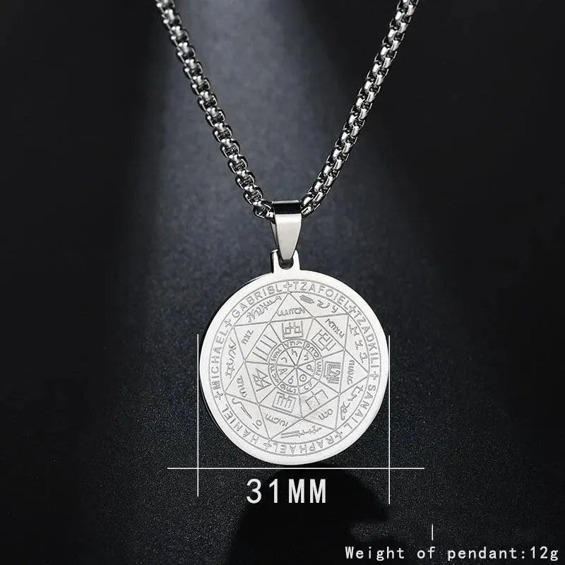 Archangels Pentagram Pendant Necklace - Spiritual Protection Jewelry for Wicca, Pagan & Occult Practitioners | Perfect for Rituals, Meditation & Everyday Wear