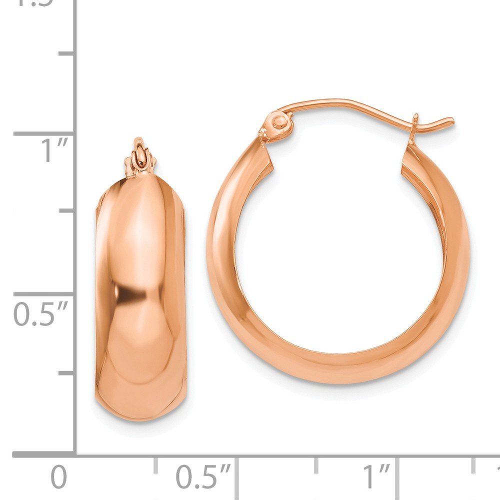 14k Rose Gold Hoop Earrings for Women - Dainty & Elegant Jewelry - Perfect for Everyday Wear, Date Nights & Special Occasions