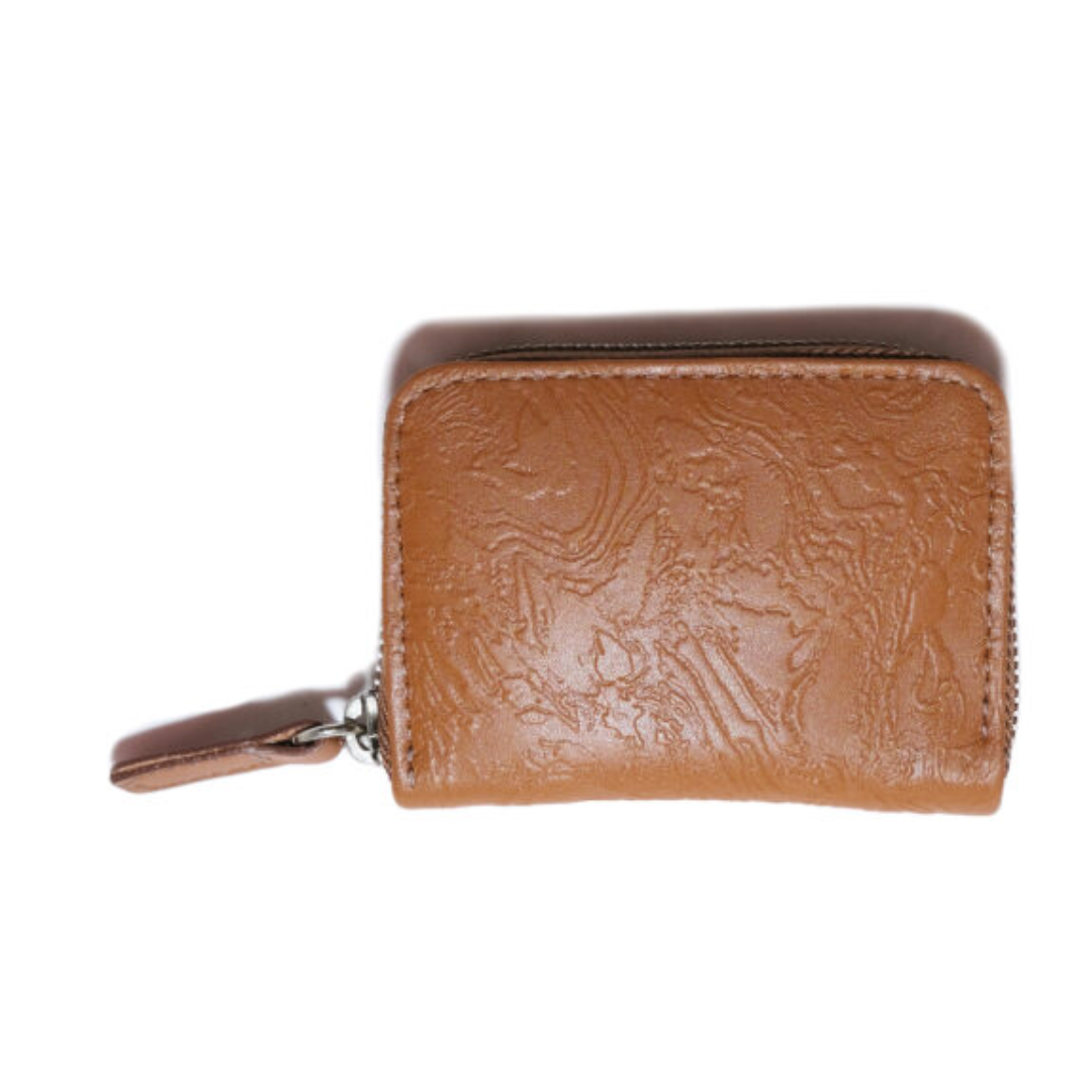 Arlo Embossed Leather Wallet in Tan - Premium RFID Blocking Bifold Wallet for Men | Perfect for Everyday Carry, Travel & Business