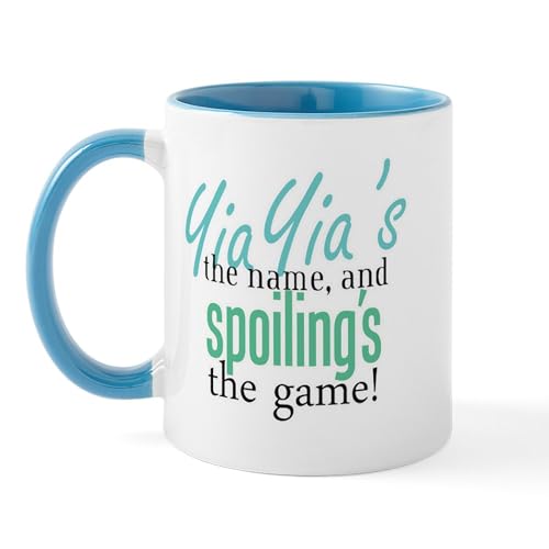 White/Blue Inside - Yiayia's The Name! Mug