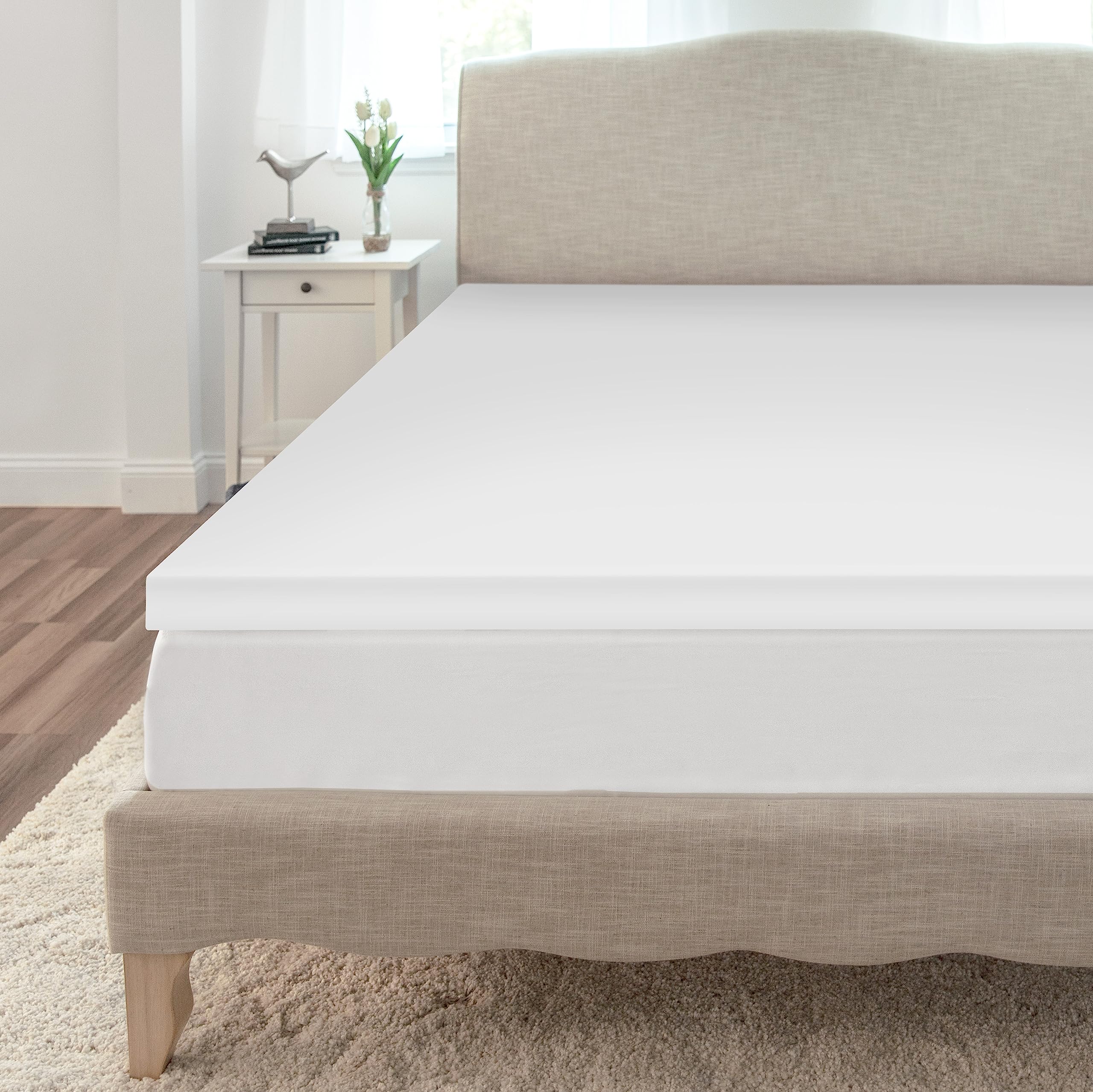 BioPEDIC 2-Inch King Size Memory Foam Mattress Topper - Medium Plush, CertiPUR-US Certified, Cooling & Pressure Relief - Perfect for Back Pain, Hot Sleepers & Guest Beds (80