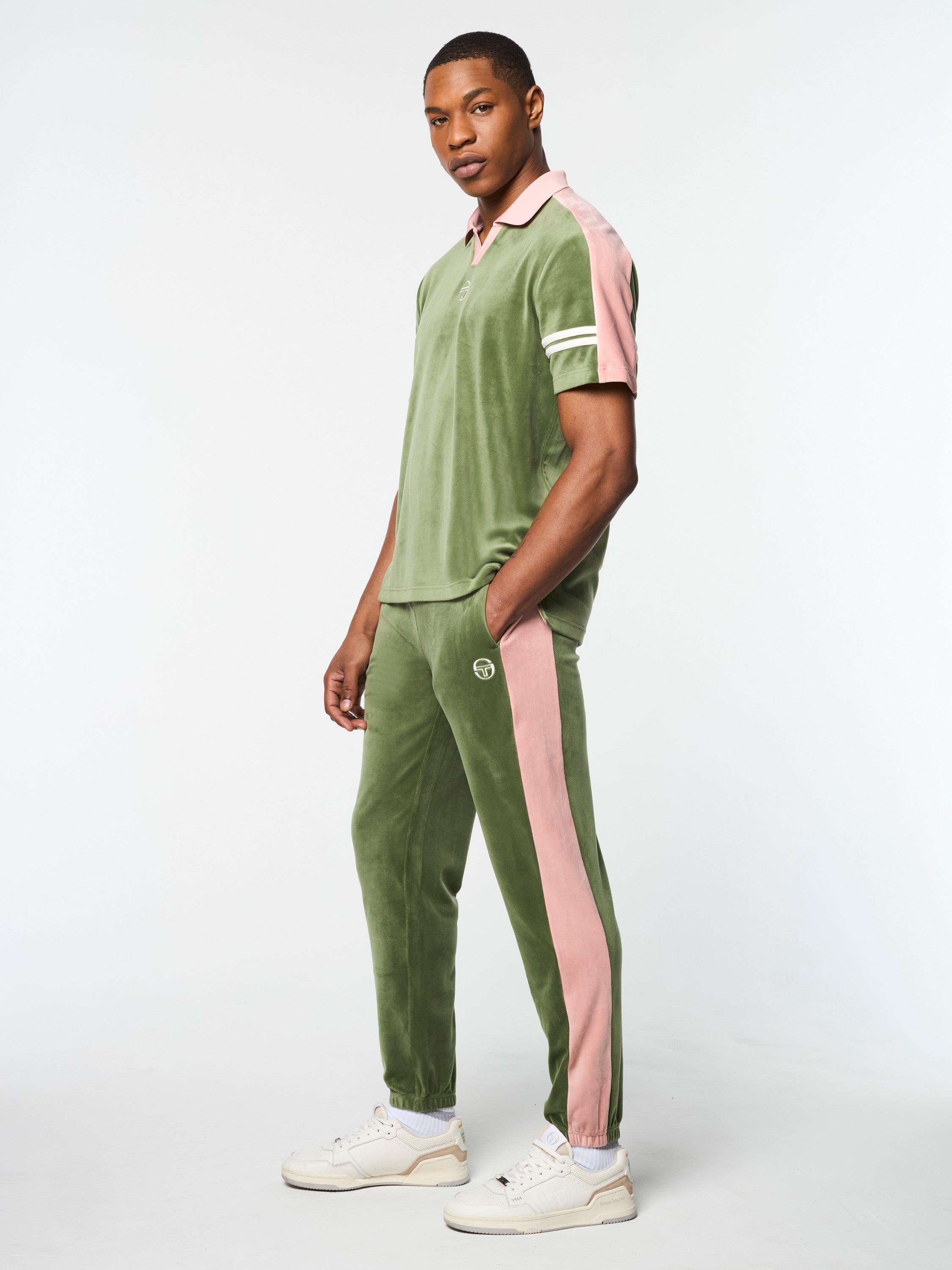 Cielo Velour Polo Shirt for Men - Soft & Comfortable Bronze Green Casual Wear - Perfect for Golf, Office & Everyday Outfits