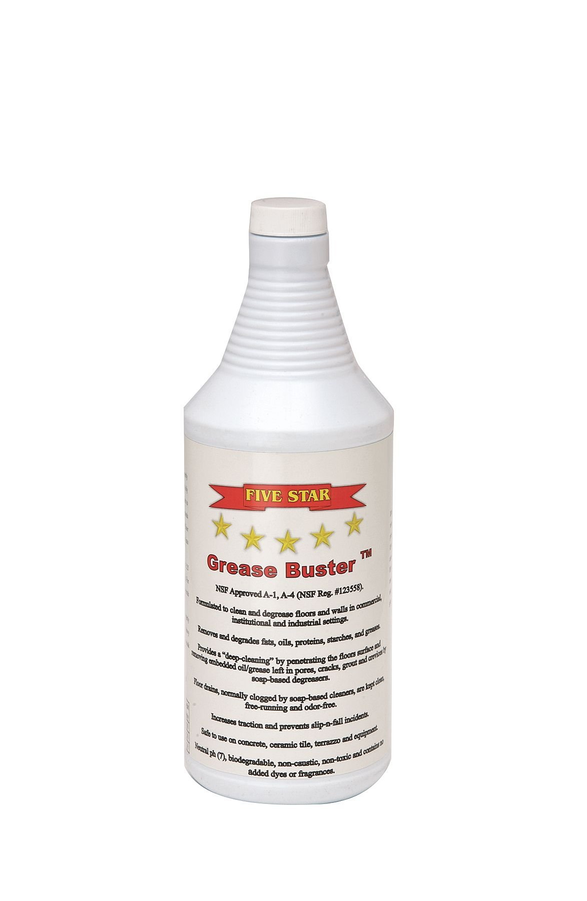Powerful Grease Cleaner - 1 Gallon (Pack of 4) | Heavy-Duty Degreaser for Kitchen, Garage & Industrial Use | Removes Tough Grease & Oil Stains
