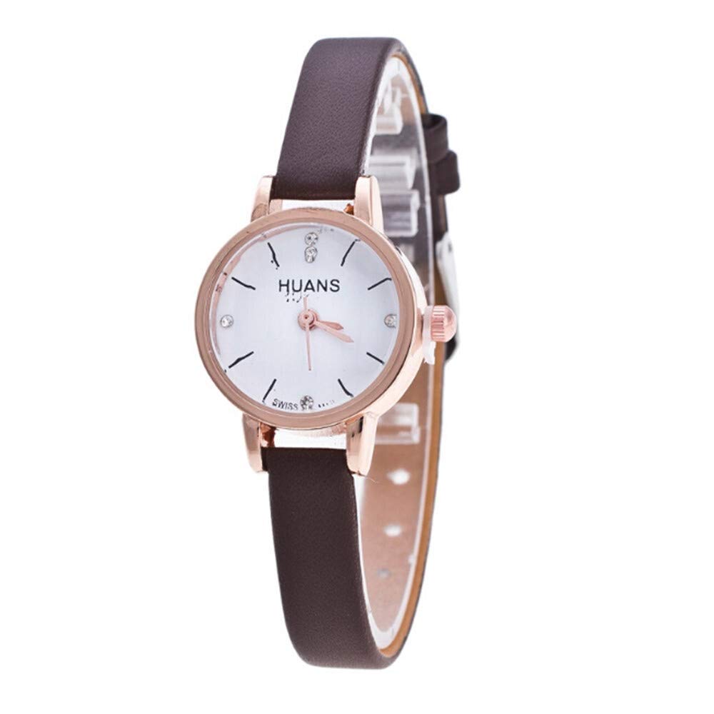 Elegant Minimalist Women's Watches - Slim Leather Strap Ladies Wristwatch for Fashion, Travel & Birthday Gifts (Gold/Silver/Rose Gold) | Perfect for Office, Date Night & Everyday Wear