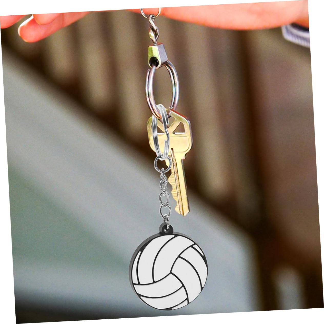 16pcs Volleyball Keychain Set - Small PVC Key Rings for Backpacks, Gifts & Sports Enthusiasts - Perfect for Volleyball Players, Coaches and Team Spirit Accessories