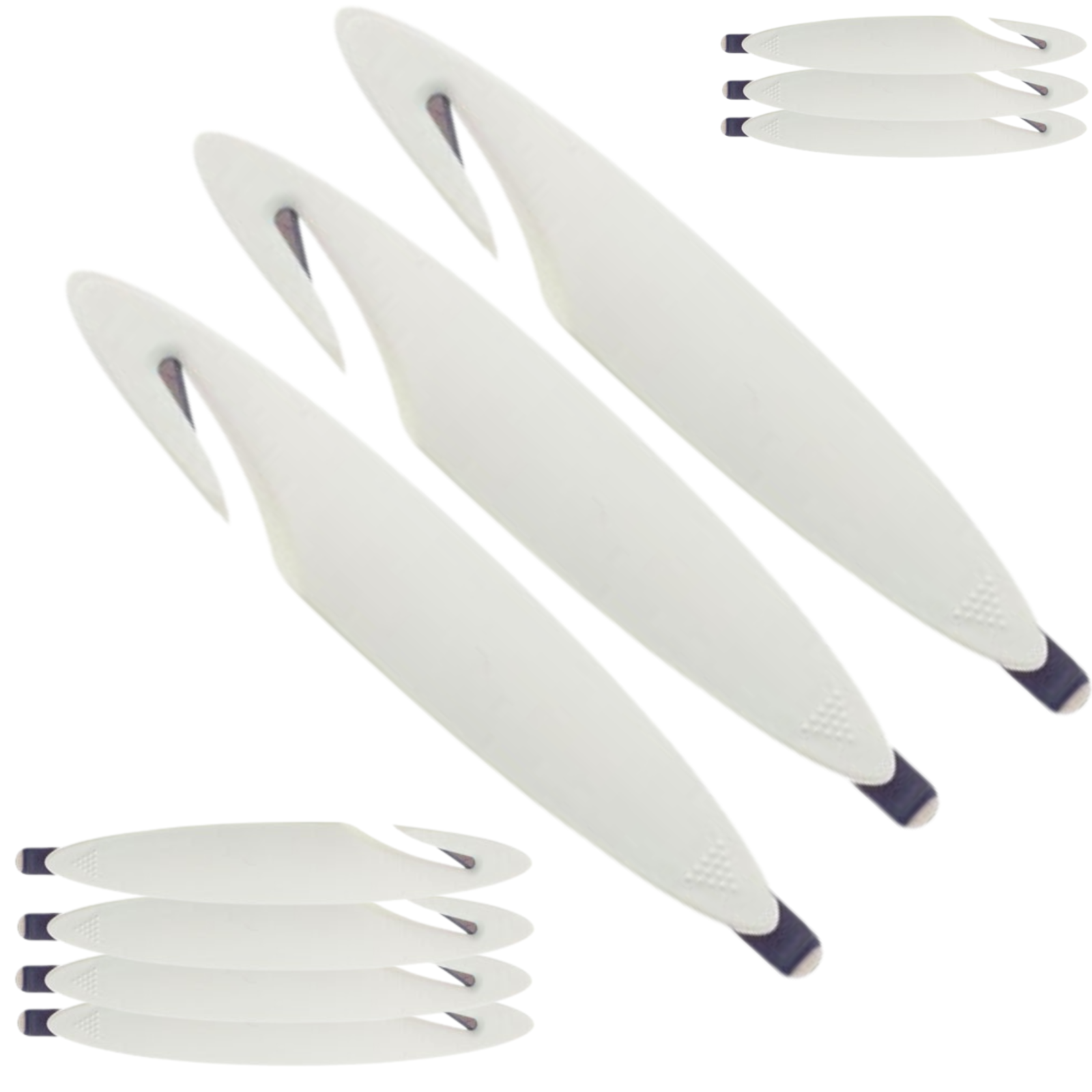 10-Pack Heavy Duty Bio Staple Remover & Letter Opener - Rustproof Stainless Steel Nail Puller & Box Cutter for Office, Home & Mailroom Use - Bulk White Office Supplies (Perfect for Opening Packages, Removing Staples & Nails)