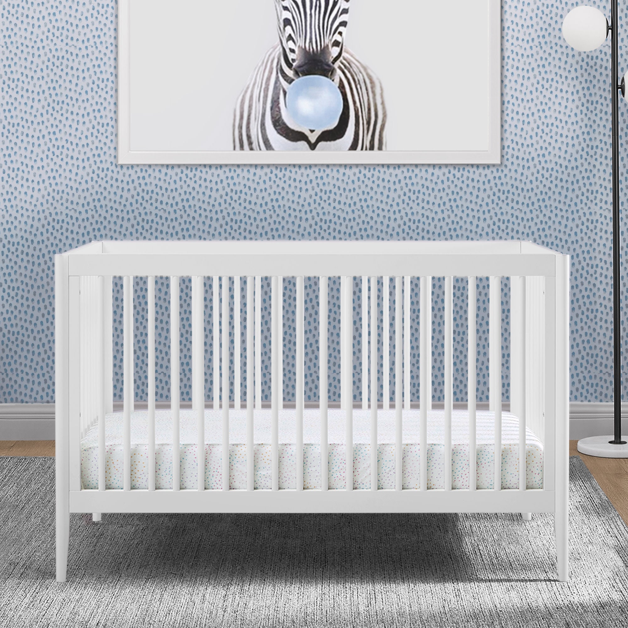 Casey 6-in-1 Convertible Baby Crib - Toddler Bed, Daybed & Full-Size Bed - Safe Nursery Furniture for Newborn to Adult - Perfect for Nursery, Bedroom & Guest Room