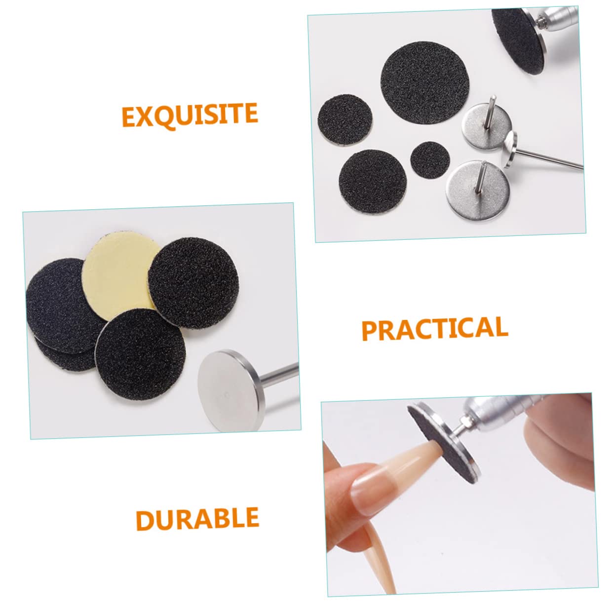 minkissy Sanding Discs for Pedicure Drill - Nail Grinder Sandpaper Pads, Foot Callus Remover Kit (1 Set) - Perfect for At-Home & Salon Manicures, Pedicures & Nail Care