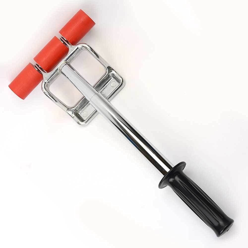 Heavy Duty Press Roller Tool with Adjustable Handle for Laminating Veneer - Perfect for Woodworking, DIY Projects & Crafting