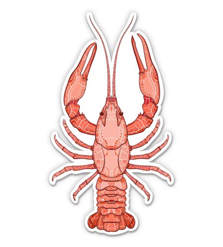Red Lobster 12-Inch Waterproof Vinyl Sticker Decal - Perfect for Laptops, Cars, Windows & DIY Crafts
