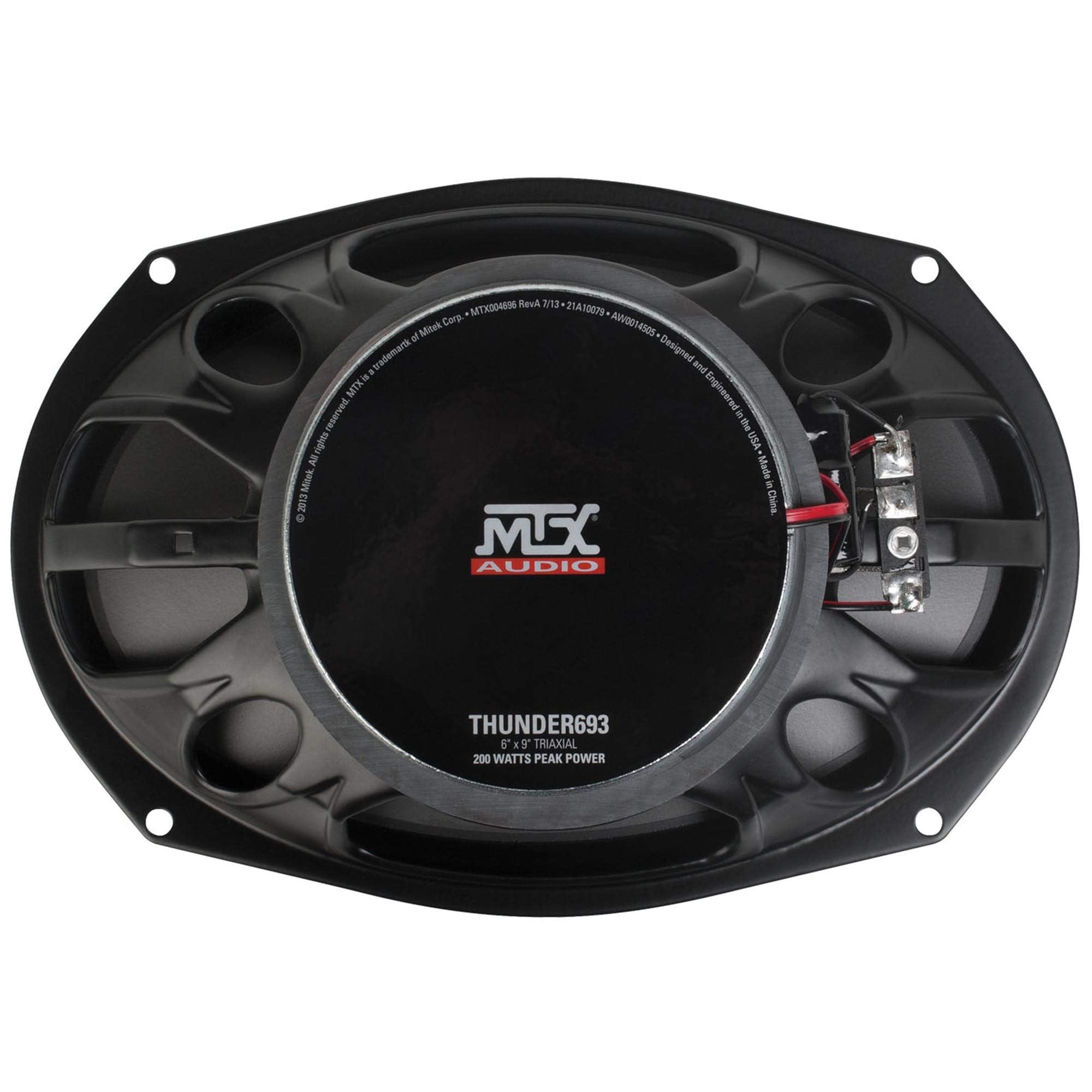 MTX Audio THUNDER693 6x9 Inch 3-Way Coaxial Car Speakers - Premium Sound Quality, Set of 2 for Enhanced Audio Experience - Perfect for Cars, Trucks, and SUVs