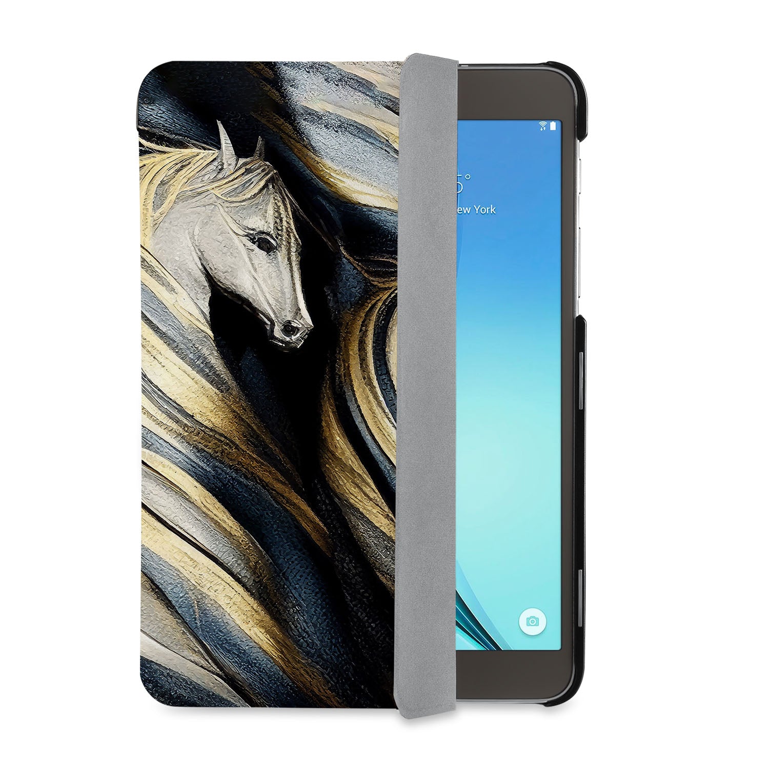 Samsung Tablet Case with Horses Design - Durable Protective Cover for Samsung Galaxy Tab A/S6/S7/S8 - Perfect for School, Work & Travel