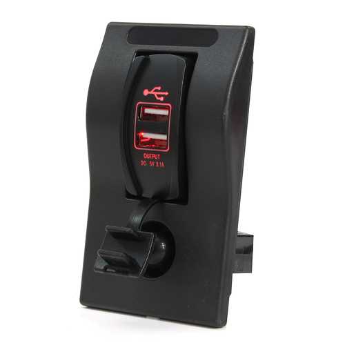 12V/24V Waterproof Dual USB Charger Port for Car & Marine - 5V 2.1A/1A Fast Charging Compatible with iPhone X/8/8 Plus & Samsung - Perfect for Boats, RVs, Trucks & Outdoor Adventures