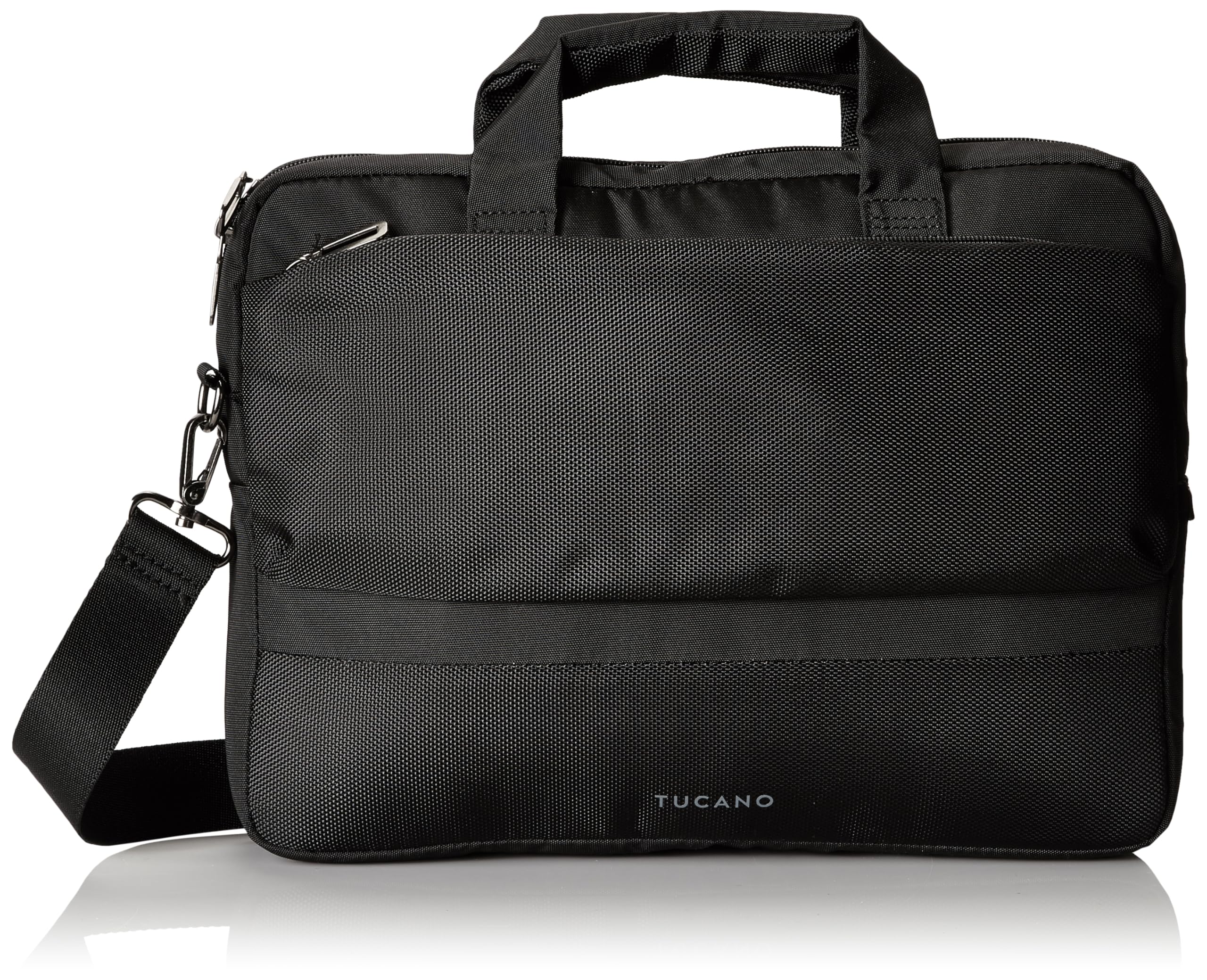 Tucano Dritta Black Laptop Sleeve Case for 15-inch Notebook - Compatible with MacBook Pro Retina, Ultrabook & MacBook Pro | Perfect for Work, Travel & School Protection
