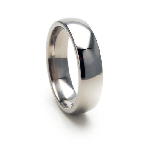 6mm Titanium Ring for Men & Women - Durable Titanium Wedding Band & Fashion Jewelry - Free Sizing - Perfect for Engagement, Wedding & Everyday Wear