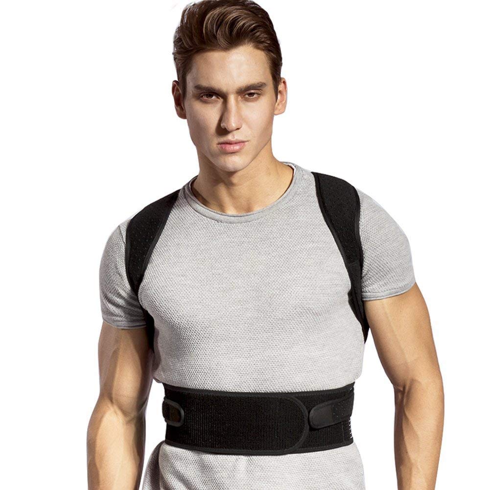 Yosoo Health Gear Back Posture Corrector & Support Belt - Adjustable Posture Brace for Upper Back, Shoulder & Clavicle Support - Improve Forward Head & Spinal Alignment (Ideal for Office Work, Gaming & Daily Posture Correction)