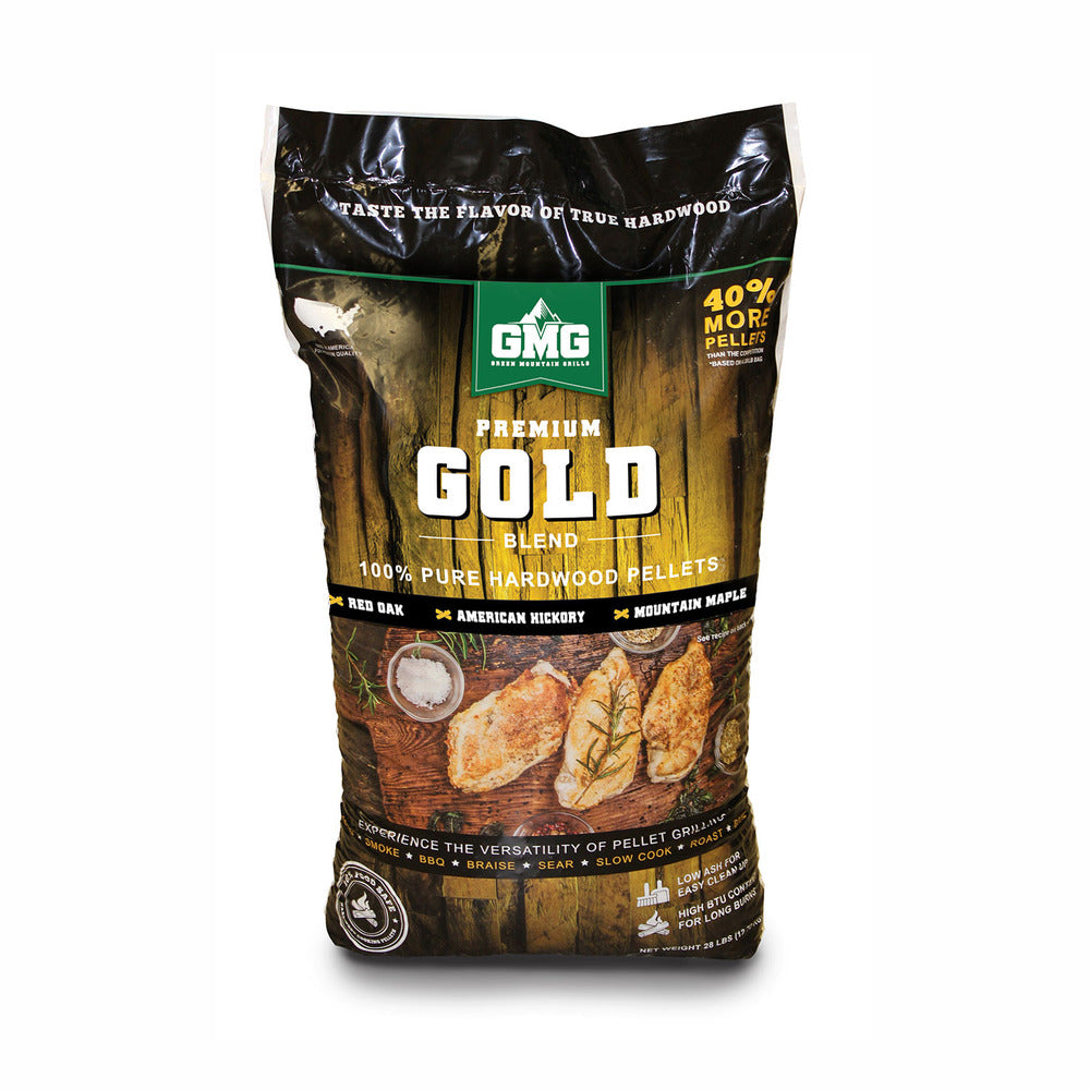 Green Mountain Grills 28lbs Premium Blend Wood Pellets for Smokers & Grills - Perfect for BBQ, Smoking, and Outdoor Cooking