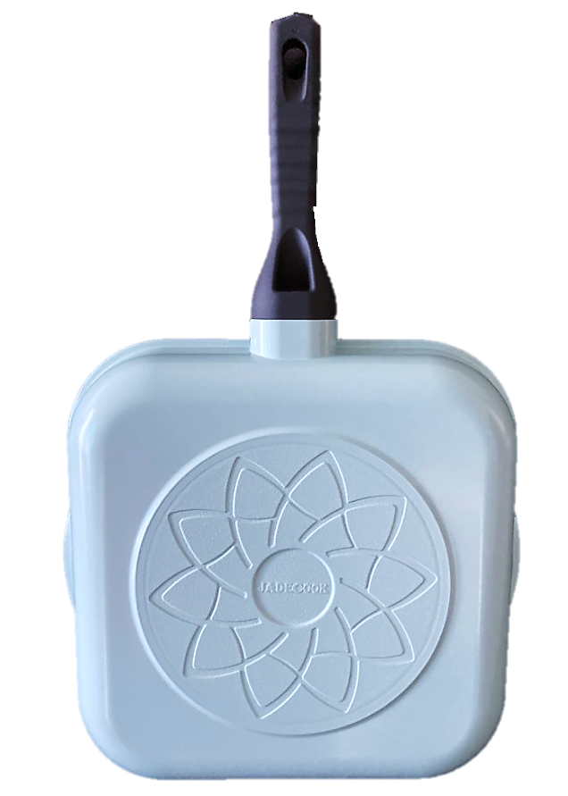 JADECOOK 11/28cm Square Grill Pan - Non-Stick Square Frying Pan for Perfect Steaks & Pancakes - Ideal for Indoor/Outdoor Cooking, Camping & BBQ Parties