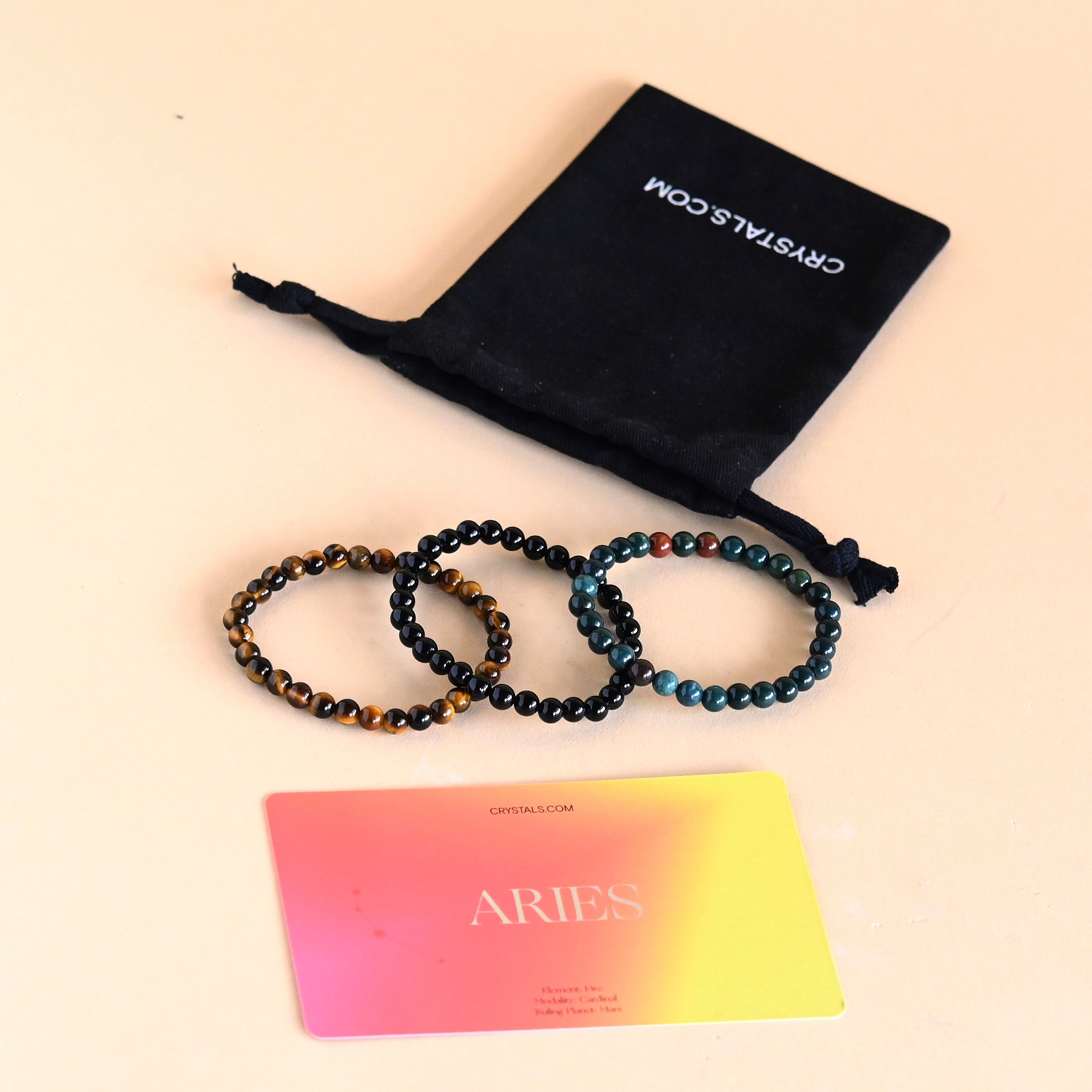 Aries Zodiac Bracelet Trio Set - Gold & Silver Star Sign Bracelets for Women - Perfect for Birthdays, Gifts & Daily Wear