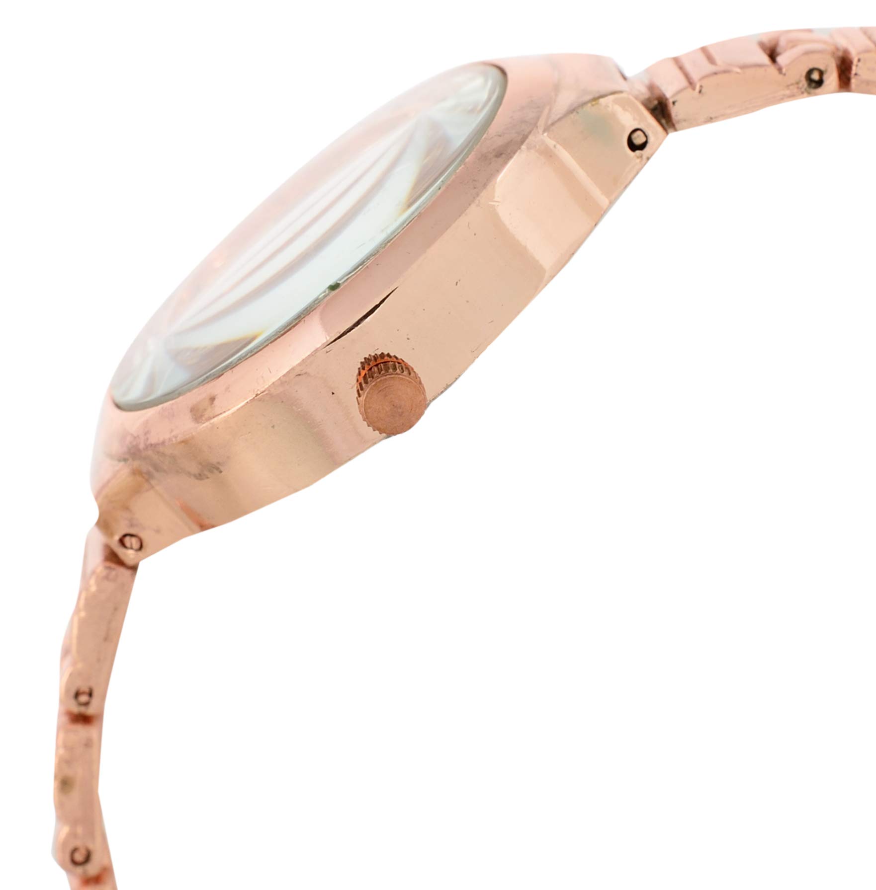 NiyatiFab Rose Gold Dial & Bracelet Watch for Women & Girls - Elegant Fashion Accessory for Parties, Work, and Everyday Wear