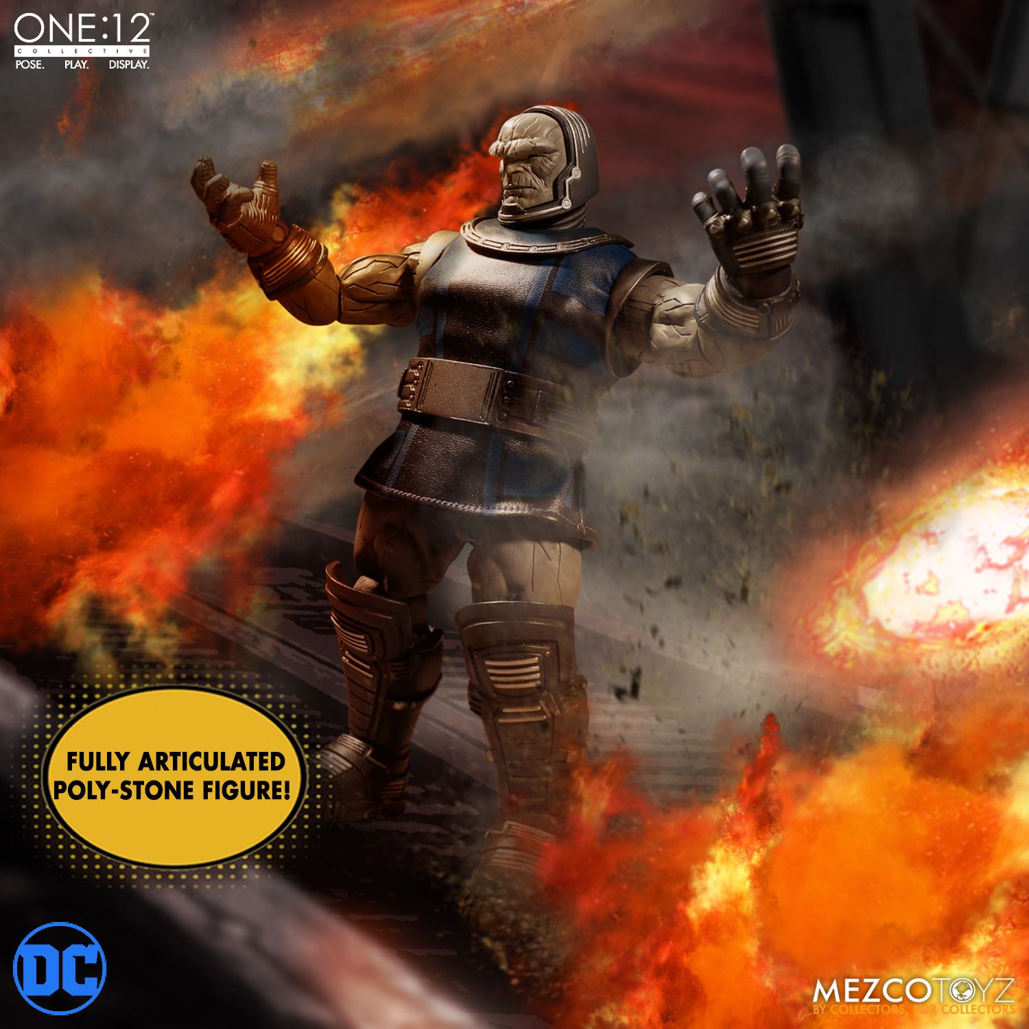Mezco Toyz One:12 Collective DC Comics Darkseid 1/12 Scale Action Figure - Premium Collectible Toy for DC Fans, Display & Photography Scenes