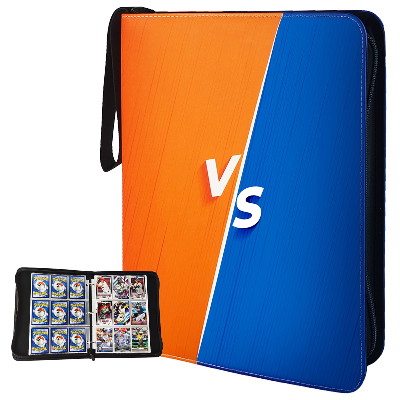 Premium 9-Pocket Trading Card Binder - Holds 900 Cards Double-Sided with Sleeves | Collector's Album for Pokémon, MTG, Yu-Gi-Oh, Sports Cards | Perfect for Organizing, Trading & Displaying TCG Collections