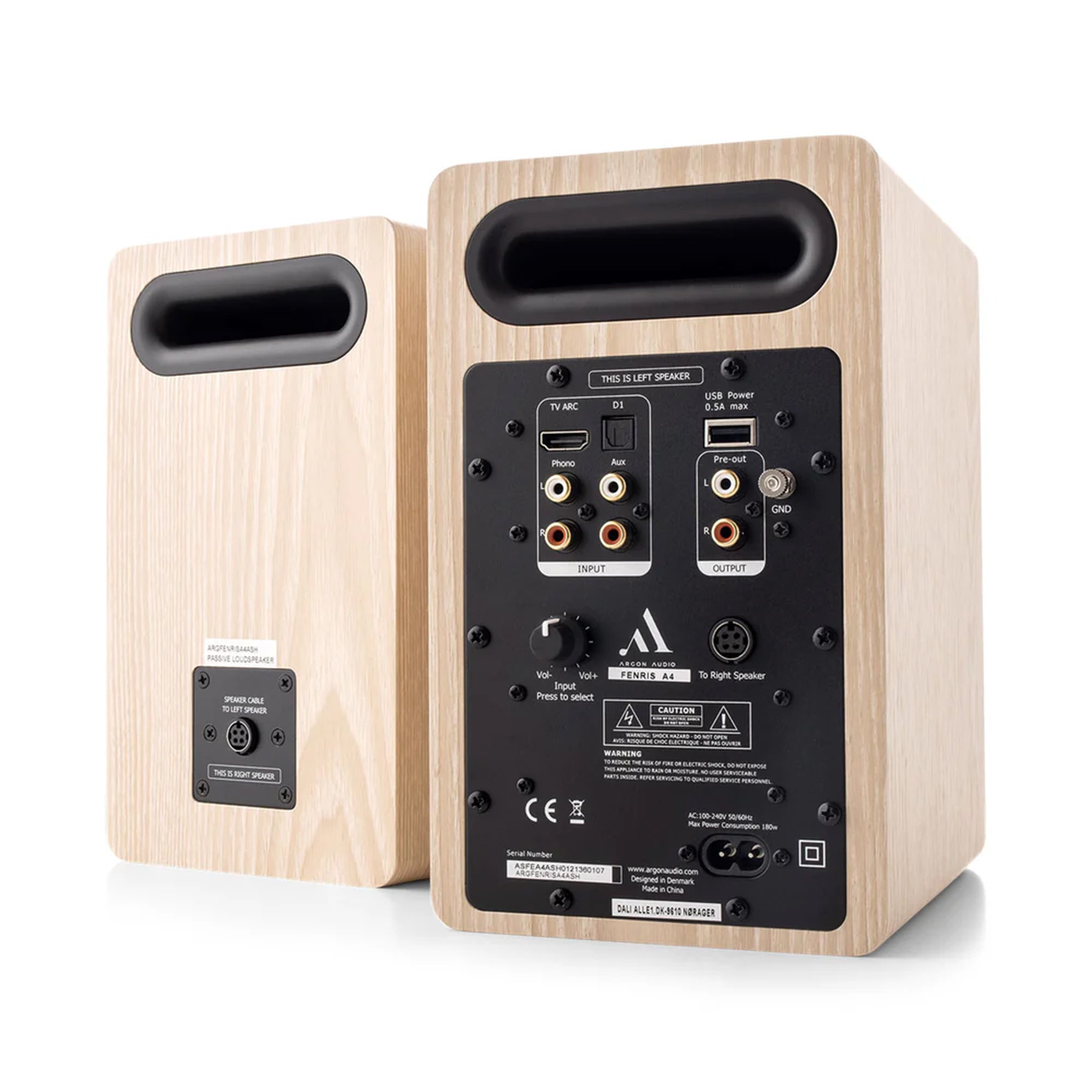 Argon FENRIS A4 Active Bookshelf Speakers - High-Fidelity Stereo Sound for Home Audio, Gaming & Music | Compact Powered Speakers for Desktop, Bookshelf & Studio Use