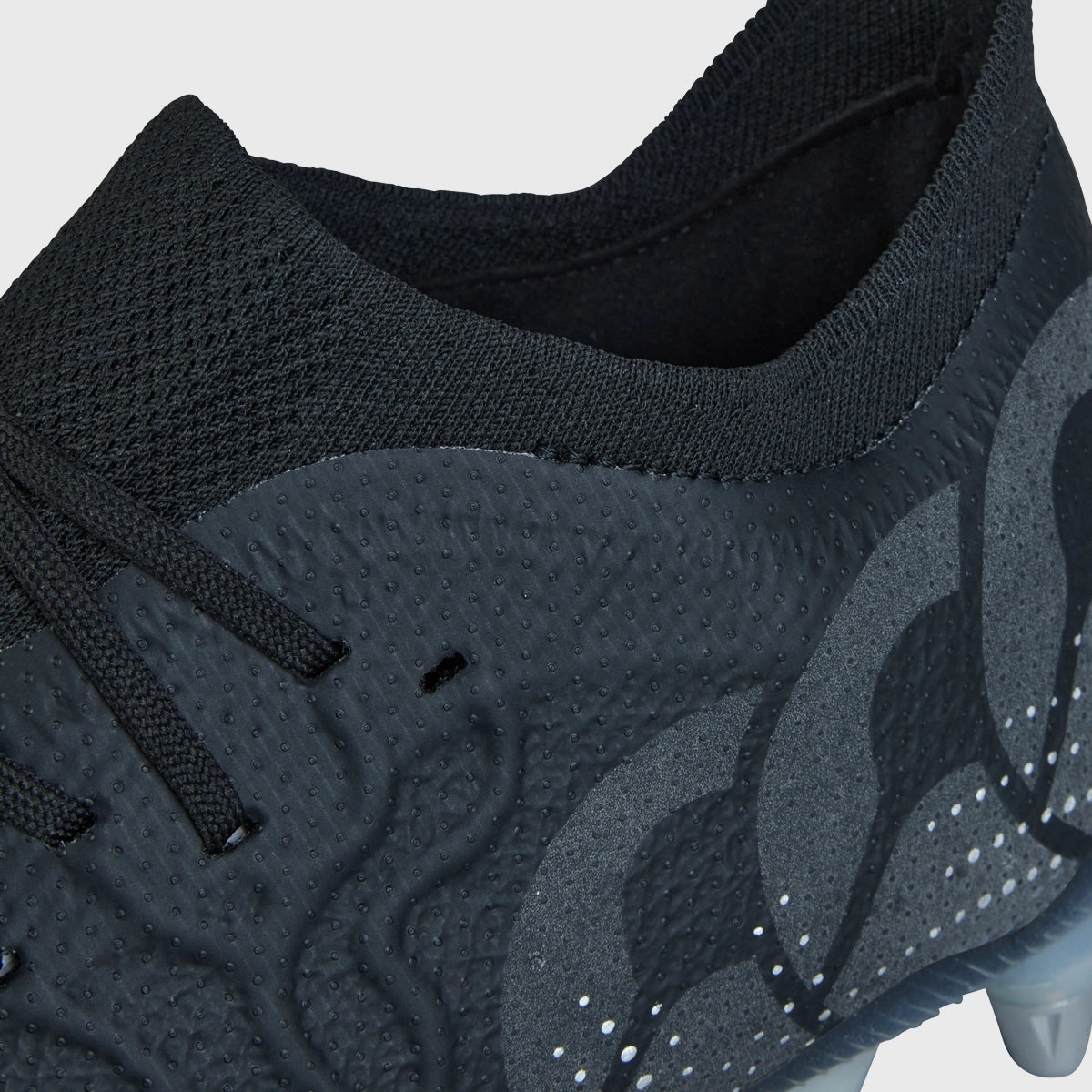 Canterbury Speed Infinite Elite SG Rugby Boots for Men - Black/Silver - High-Performance Cleats for Rugby Matches & Training