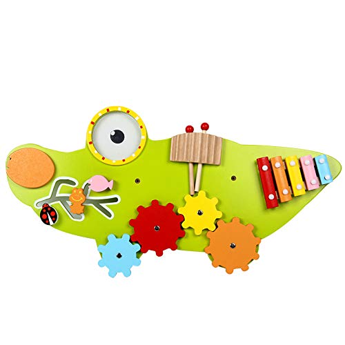 Montessori Busy Board for Toddlers - Sensory Activity Cube & Educational Wooden Toy for Boys & Girls - Perfect for Daycare, Playroom & Home Learning
