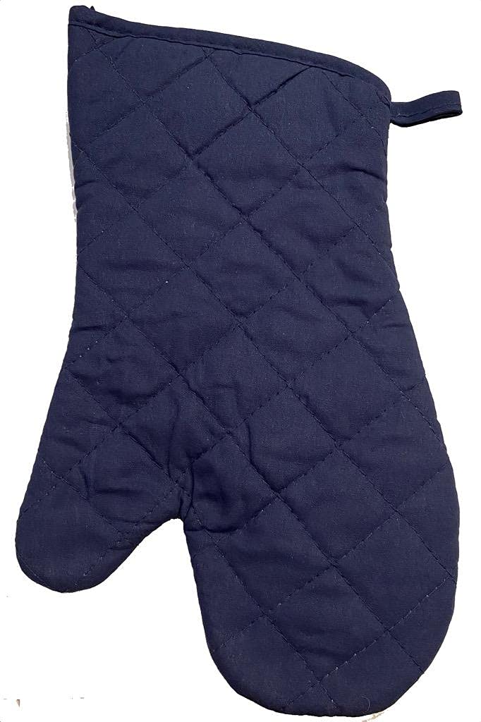 Heat Resistant Oven Mitts and Pot Holders Set - 2-Piece Kitchen Safety Gloves for Baking, Cooking, Grilling - Non-Slip Silicone Grip (Blue) - Perfect for Roasting, Baking, and Handling Hot Dishes