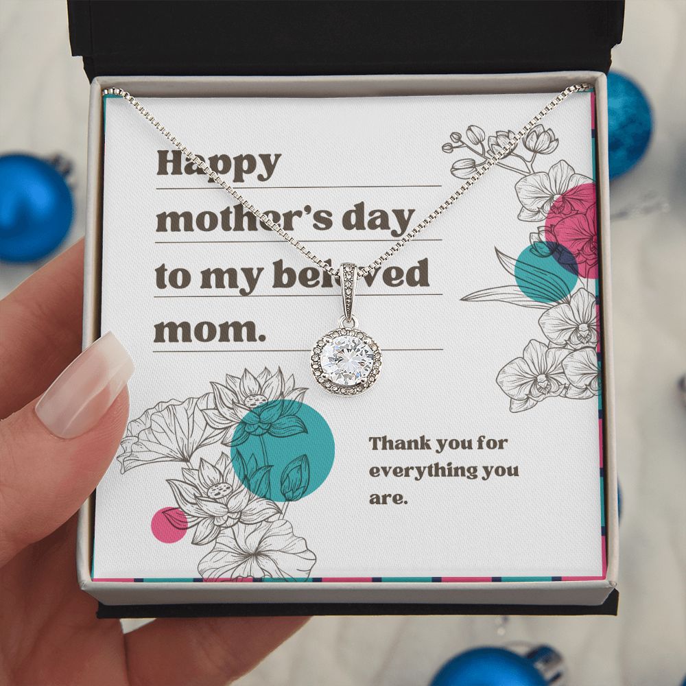 Elegant Mother's Day Necklace - Heart Pendant Jewelry Gift for Mom, Wife, Grandma - Perfect for Birthday, Anniversary & Special Occasions