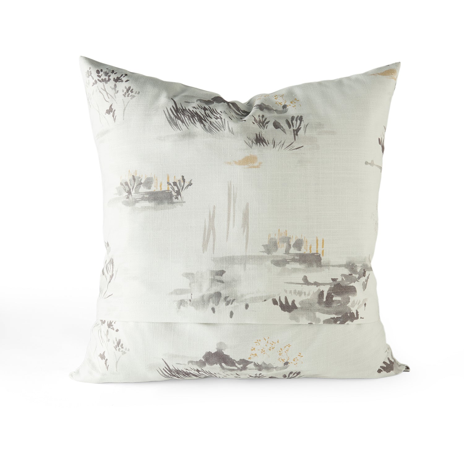 Premium Grey Embroidered Cotton Cushion Covers Set of 2 - Soft Textured Throw Pillow Cases for Sofa, Bed, Living Room Decor