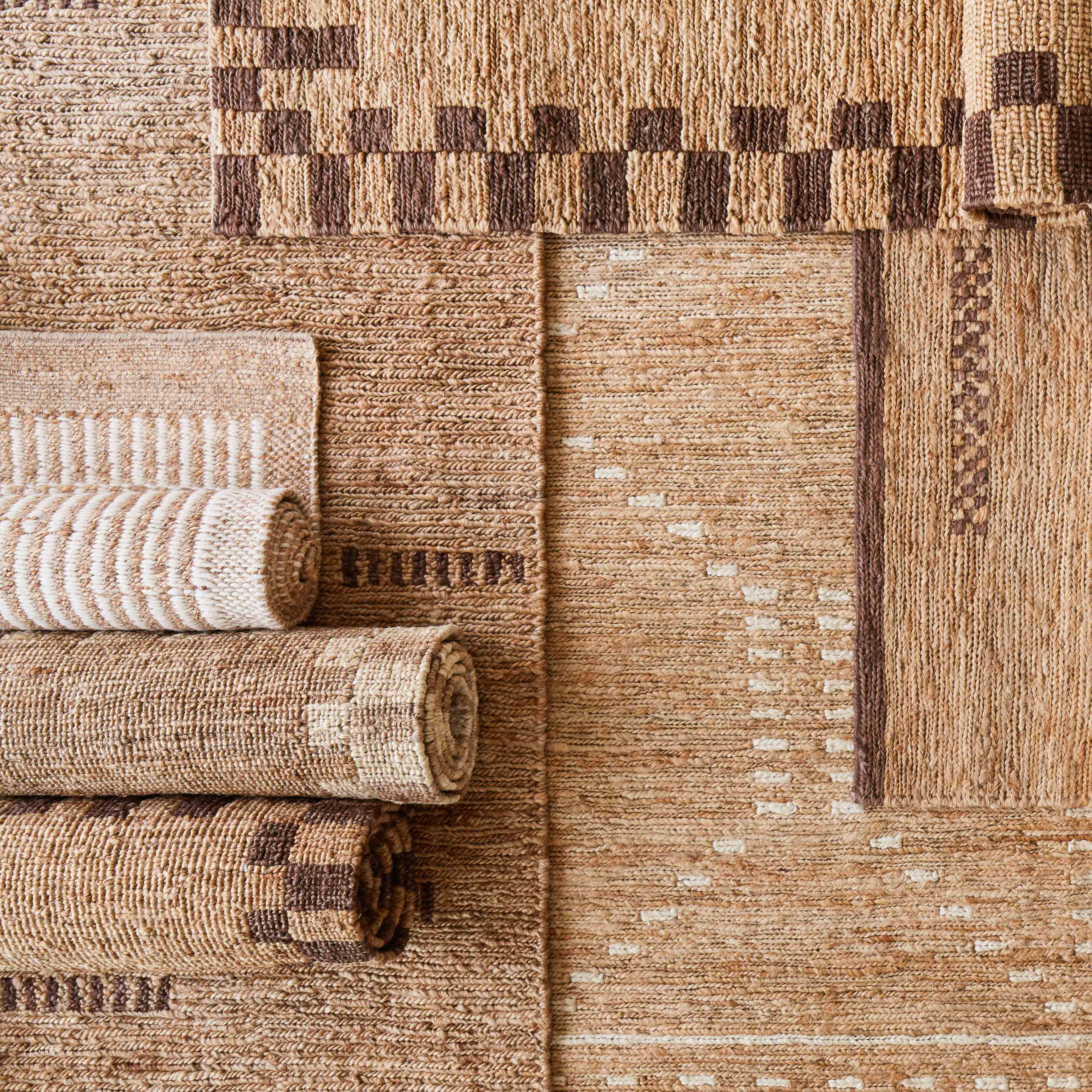 Elora Jute Area Rug - Natural Handwoven Eco-Friendly Floor Mat for Living Room, Bedroom & Home Decor - Perfect for Boho, Farmhouse & Coastal Style Interiors