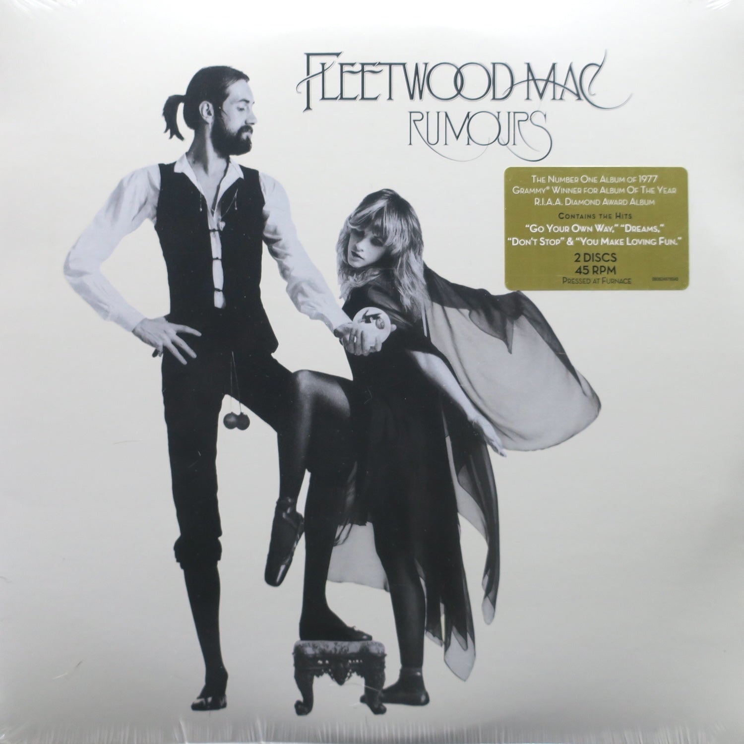 Fleetwood Mac 'Rumours' 45 RPM 180 Gram Vinyl 2LP Record - Audiophile Edition for Home Listening & Music Collectors