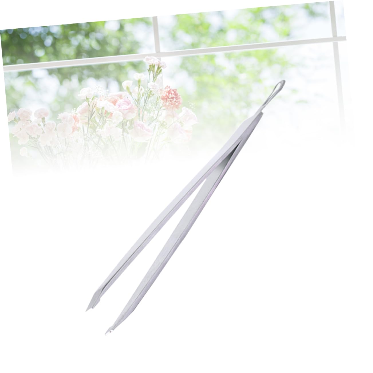 NOLITOY Stainless Steel Eyebrow & Eyelash Clip - 1pc Precision Makeup Tool for Perfect Eyebrow Shaping & False Lash Application | Ideal for Salon, Home Use & Travel Makeup Kit